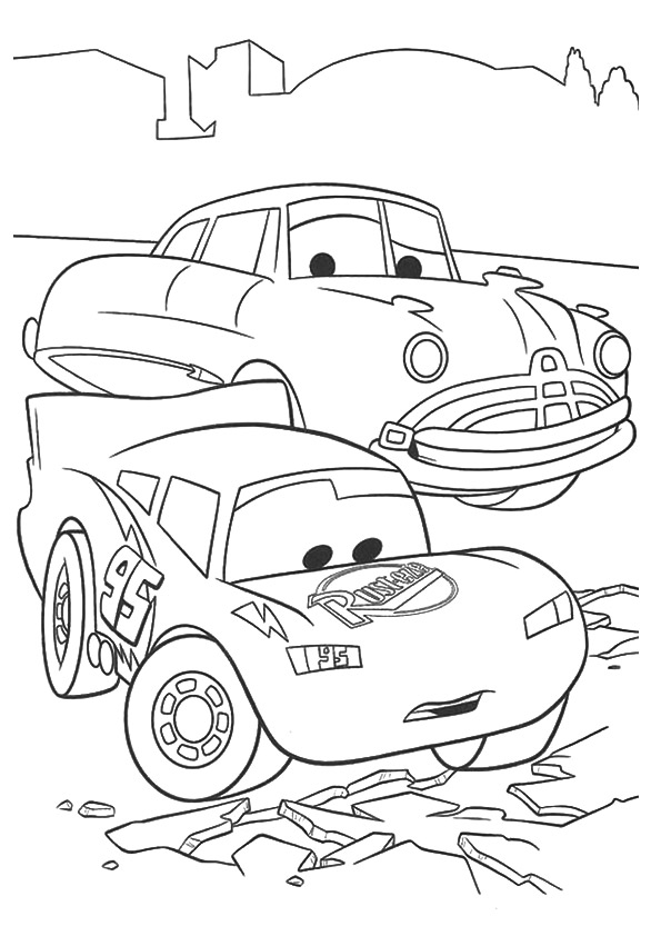 Plansa de colorat cu Cars pixar 5 179